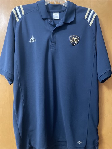 Adidas Climalite Notre Dame Polo Shirt - Mens L Fighting Irish