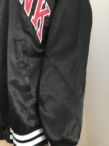 NWT Victoria's Secret Pink Bomber Jacket "Love Pink" Red and Black LARGE - Picture 6 of 9