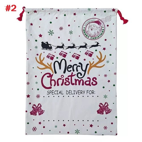 Christmas Santa Bag Gift Sacks Presents Bag | Name on Christmas Sack Included - Picture 14 of 87