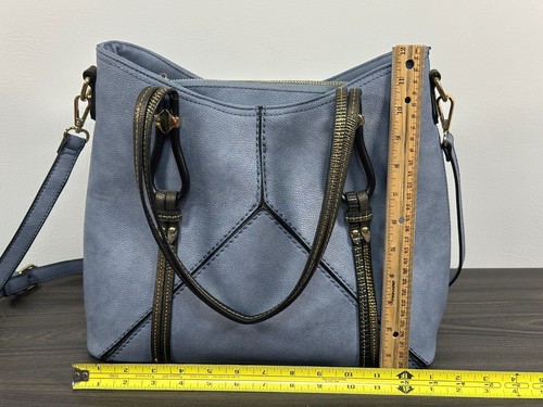 Mellow World Shoulder Bag, Mellow World Purse Light Blue Gray Color - Picture 3 of 21