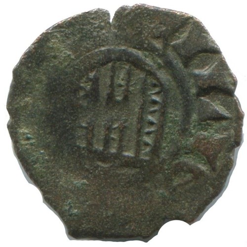 Authentic Original MEDIEVAL EUROPEAN Coin 0.6g/15mm #AC382.8U