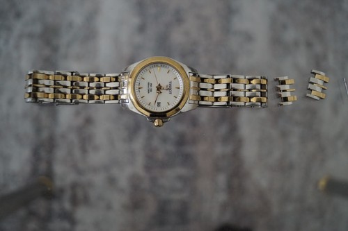 Tissot Damenuhr, Modell T008010A, Stainless Steel, weißgold + gelbgold, Crystal