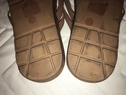 Patrizia by Spring Step Womens Beaded Brown Flip Flops. Sz EU 37. US 5.5. EUC - Picture 7 of 9