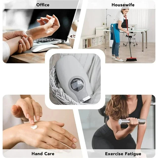 Masajeador de manos inteligente: compresión térmica inalámbrica para alivio del dolor de dedos y manos Foto 3 de 4