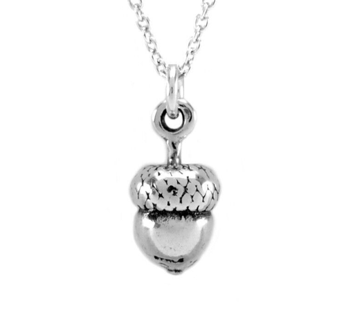 3D schwere Eichel Anhänger Halskette - 925 Sterling Silber #1085 - Bild 5 von 5