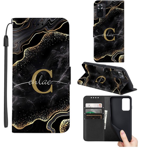 Marble Case Personalised Flip Cover For Xiaomi Poco M4 C40 Redmi 10 Note 11 Pro - Picture 54 of 92