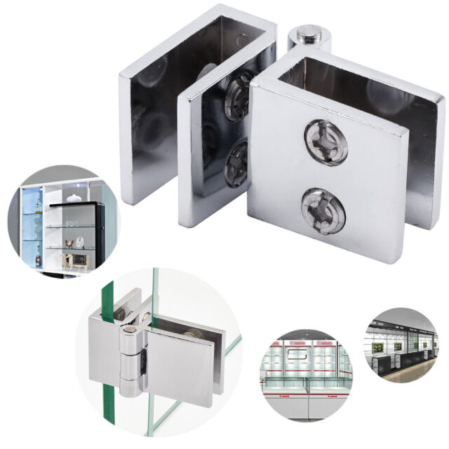 T/&B Stainless Steel Glass Door Pivot Hinge for Free Swinging Glass Doors for 5-8mm 2 Pair