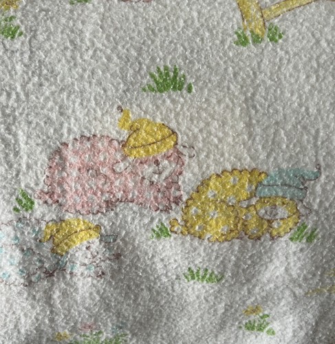 Manta para bebé de franela de colección adorno blanco satinado encuadernación cordero ovejas en pijama LEER - Imagen 5 de 8