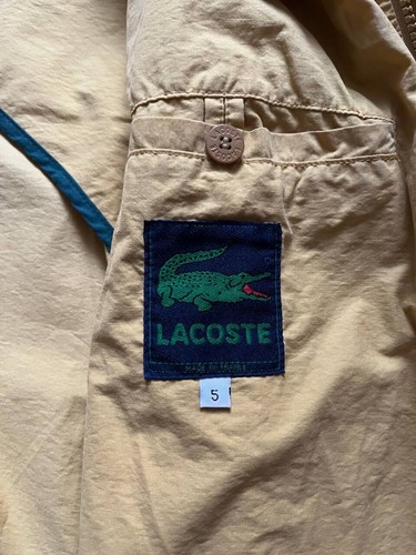 Lacoste Jacket Yellow Cotton Design Size 5 - Picture 18 of 19