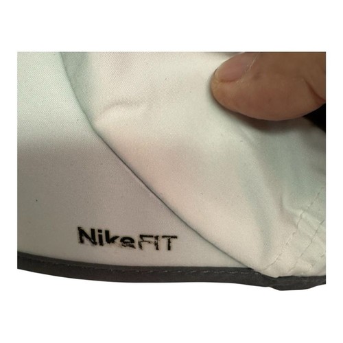 Nike White with Gray Trim Unisex Activewear Visor - Picture 3 of 7