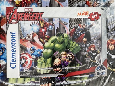 Clementoni Marvel Avengers 104-teiliges Puzzle, Maxi Super Color - vollständig