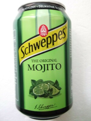 SCHWEPPES MOJITO from POLAND 2020 empty can 330ml top opened