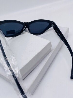 Kendall + Kylie Emma Cat Eye Sunglasses Shiny Black Gray  display picture 3