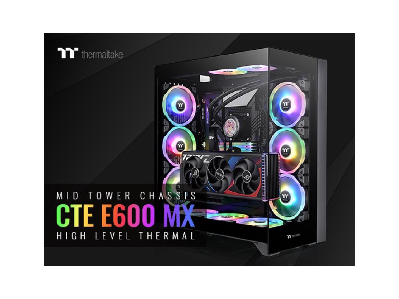 Корпус Thermaltake CTE E600 MX Black Mid Tower E-ATX с централизованным управлением температурой 25890₽