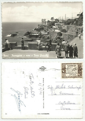GENOA (059) - NERVES Sea Walk and Gropallo Tower - FG/Vg 1960