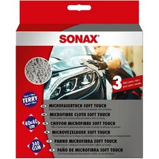 SONAX Microfasertuch soft touch 3 Stück 40x40cm 04510000
