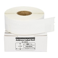 DYMO LW 30252-R REMOVABLE Address Labels - 50 Rolls of 350 - FREE FAST SHIP !
