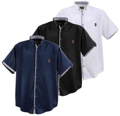 LAVECCHIA HEMD KURZARM ÜBERGRÖßE 3XL 4XL 5XL 6XL 7XL BUTTON DOWN KRAGEN '' 9003A''