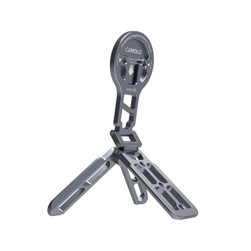 CAMOLO Foldable Magnetic Tripod Mount for iPhone with Cold Shoe, Arca-Swiss - 第 1/6 張圖片