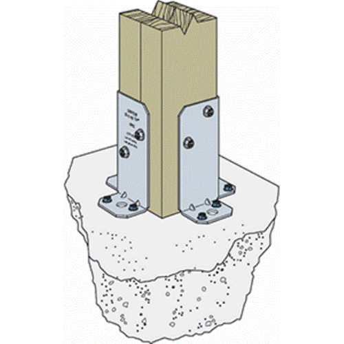 Simpson Strong-Tie RPBZ Retrofit Post Base Deck Post Z Max  - Picture 3 of 4