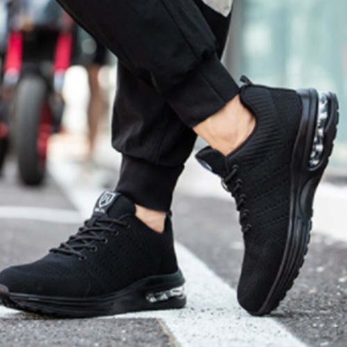 Unzerstörbare Herren Arbeitsschuhe Stahlkappe Schuhe Atmungsaktiv Sneaker Sicherheitsstiefel - Bild 7 von 31