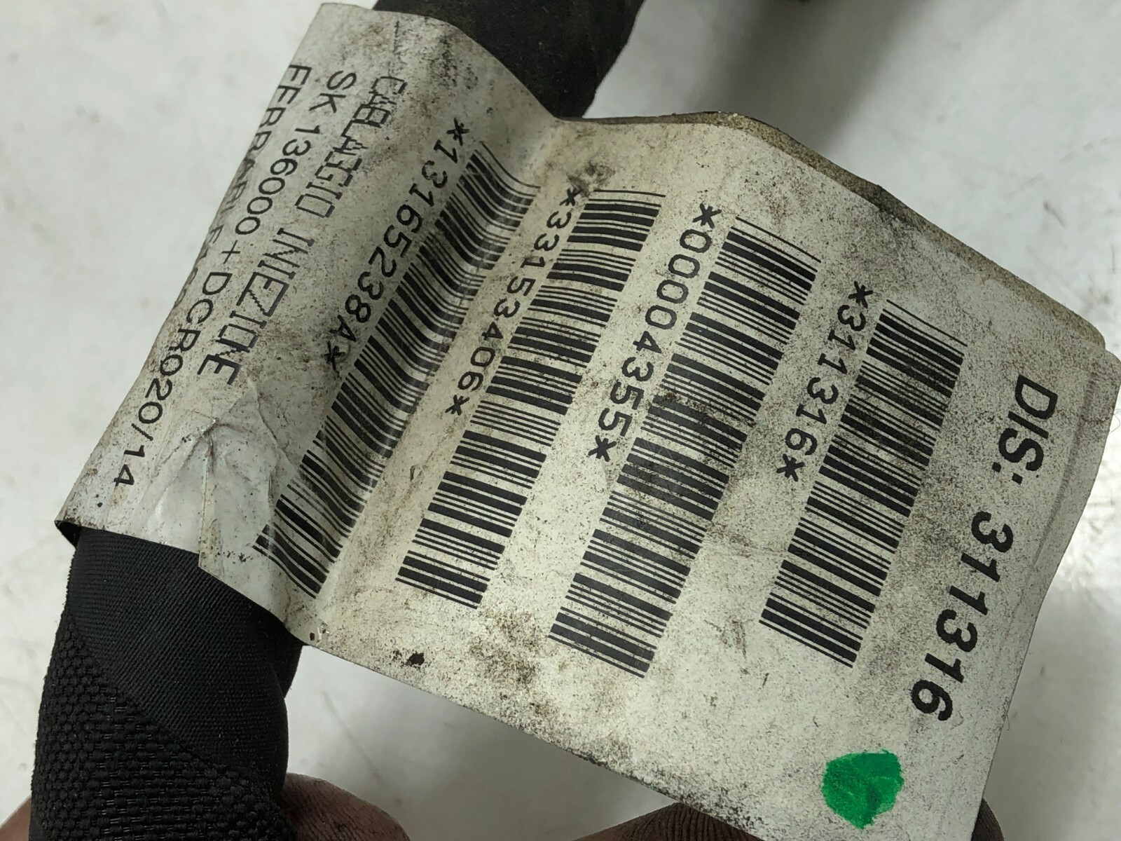 2014-2020 MASERATI GHIBLI SQ4 3.0L ENGINE MOTOR WIRING HARNESS OEM.