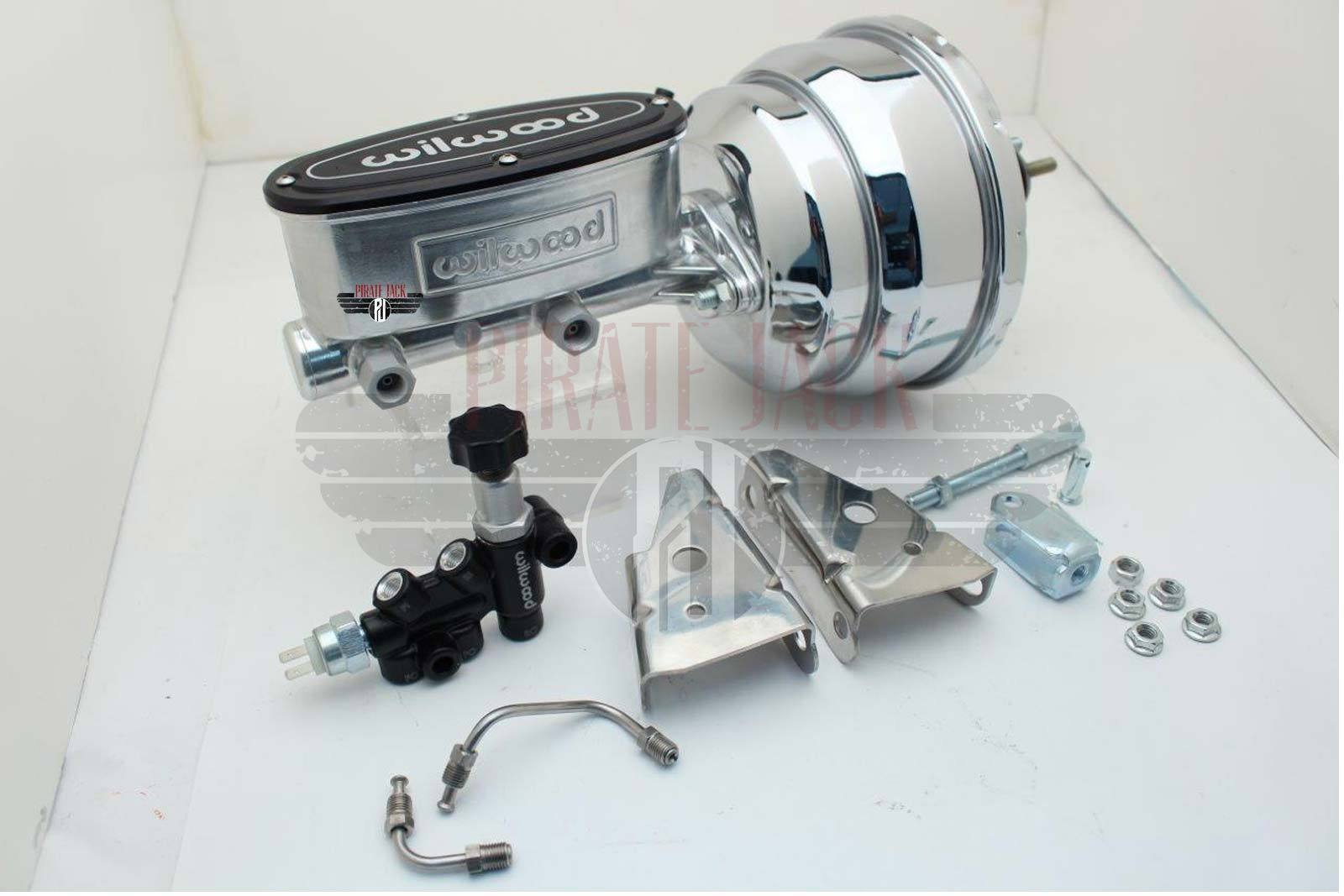 Wilwood 8" Dual Chrome Power Brake & Master Cylinder Conversion Kit GM