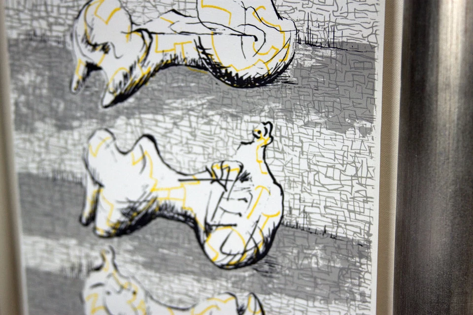 LITOGRAFÍA Original Henry MOORE Edición Limitada. +Catálogo Ref. Marco personalizado c182+ Foto 2 de 4