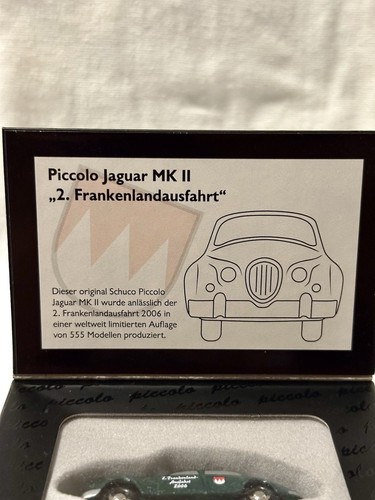SCHUCO PICCOLO JAGUAR MK II 2 FRANKENLANDAUSFAHRT 2006 GREEN SEDAN - Picture 4 of 5