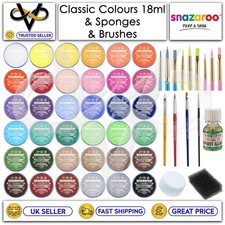 Snazaroo Face Paint & Body Make Up Many Colours Fancy Dress Halloween 18.8g