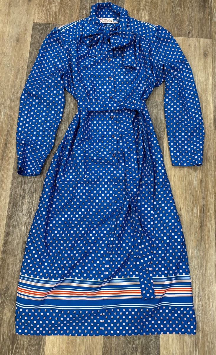 1970s shirt dress 1970s Pierre Deux Provenal Cotton Shirt Dress  Wayward Collection