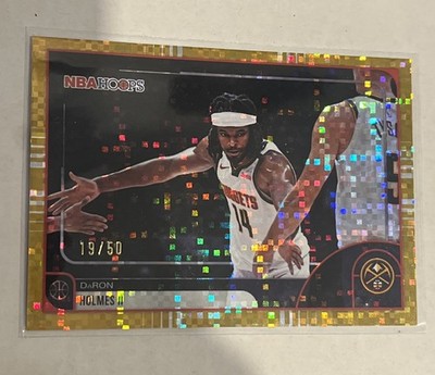 Topps NBA Hoops Daron Holmes II #217 Nuggets Gold Burst /50 2025-26  
