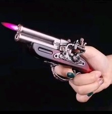 Pistole Revolver Feuerzeug Getarnt Sturmfeuerzeug Pistolenfeuerzeug Lighter Deko