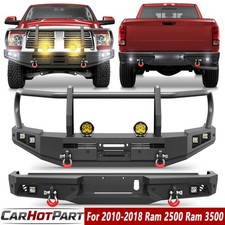 Front Or Rear Bumper For 2010-2018 Ram 25003500 With Winch Plate Grille Guard Front Or Rear Bumper For 2010-2018 Ram 25003500 With Winch Plate Grille Guard
