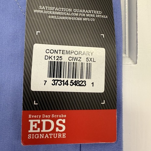 NWT Dickies EDS Scrub Pants 5X Ciel Blue Everyday Signature Scrubs Pull On - Picture 4 of 8