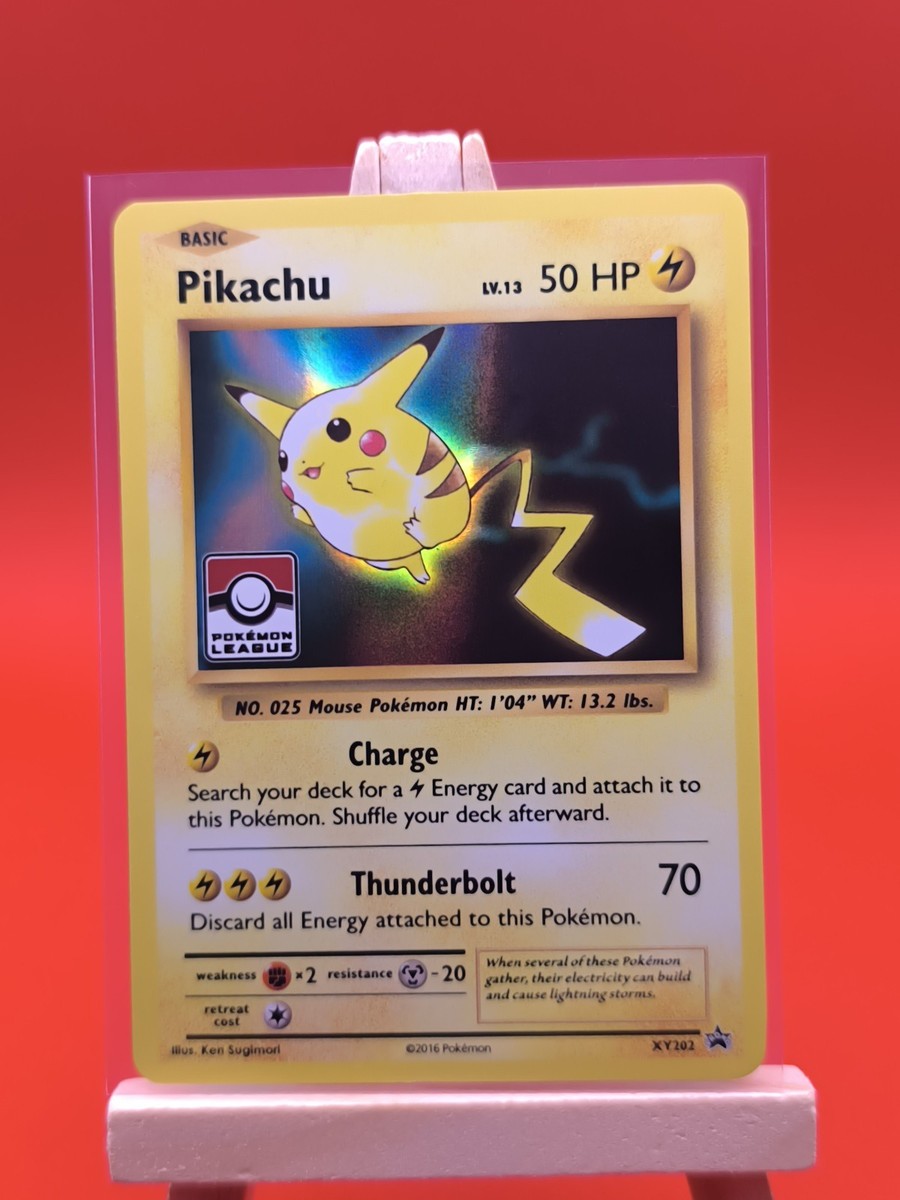 Pikachu XY202 Evolutions Exclusive League Holo Rare Promo Pokemon