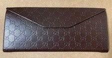NEW Gucci GG Guccissima Glasses Case, foldable, leather, eyeglasses sunglasses