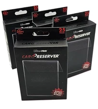 4 Packs Ultra-Pro Card Preservers Resealable Combo Card Holder Semi Rigid 100ct