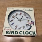 Audubon Singing Bird Clock 8'' Green Mark Feldstein 12 Songs