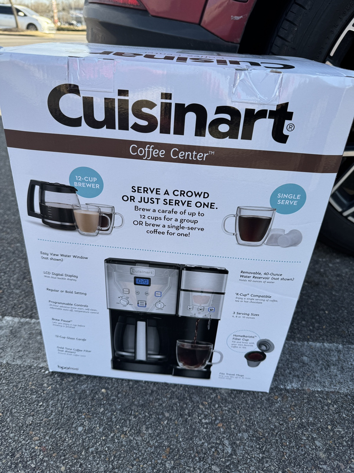 Cuisinart 100 oz Dual Coffee Maker with 12-Cup Brewer SS-15P1