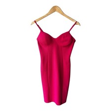 Bar III Bodycon Mini Dress Berry Bloom Pink Bustier Party Formal Wedding XS New