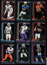 2025 Topps Chrome Football Base Lot WRs (Jeudy, Higgins, ASB, Addison & MORE)