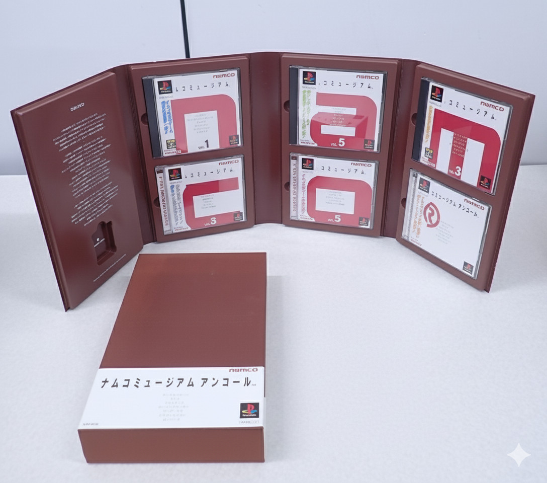 PlayStation Namco Museum Encore Limited Edition PS1 Vol.1-5 set 6 Special Box