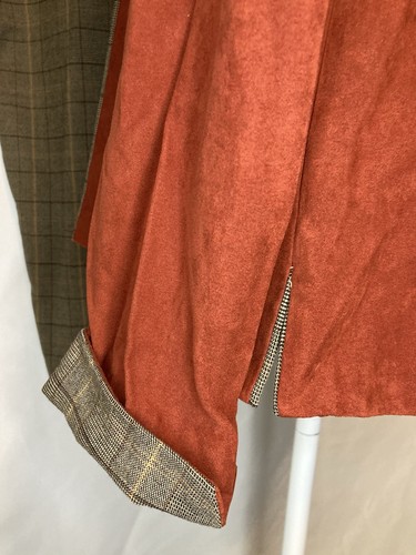 70’s Style Perceptions New York Pant Suit Size 8 Jacket Top & Pant Faux Suede - Picture 11 of 15