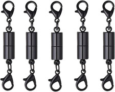 10 Pack Black Magnetic Lobster Clasp Jewelry Necklace Bracelet
