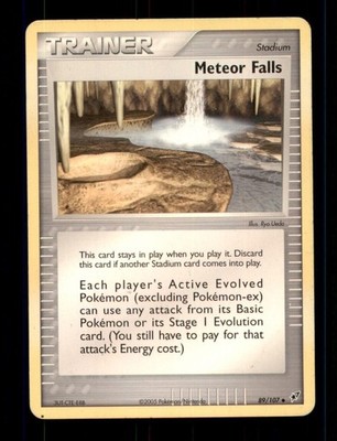 3X Pokemon Card Meteor Falls (EX Deoxys) 89/107 MODERATELY PLAYED Uncommon TCG!!