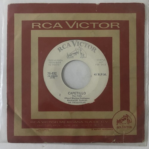 MARIACHI VARGAS DE TECALITLAN - ISLAS CANARIAS - MEXICAN 7" SINGLE CS PROMO - Imagen 2 de 4