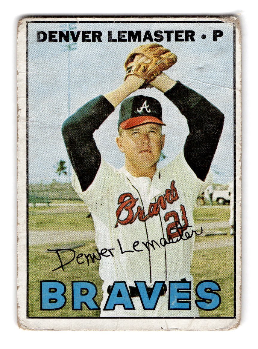 1967 Topps #288 Denver Lemaster Atlanta Braves