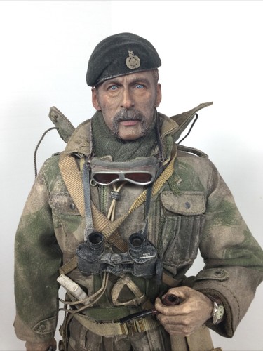 1/6 CUSTOM WW2 BRITISH ARMORED DIV TANK COMMANDER COLT 1911 PIXIE SUIT + STAND - Bild 4 von 24