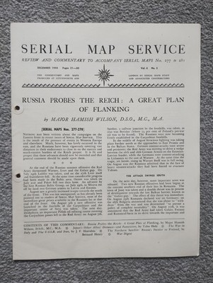 Serial Map Service - December 1944 Edition Booklet (FINNLAND / JAPAN)